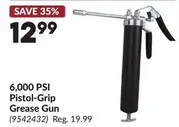 Princess Auto 6,000 PSI Pistol-Grip Grease Gun offer