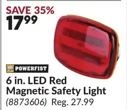 Princess Auto 6 in. LED Red Magnetic Safety Light offer