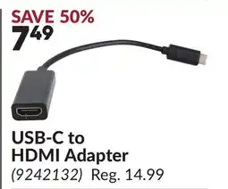 Princess Auto USB-C to HDMI Adapter offer