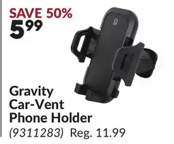 Princess Auto Gravity Car-Vent Phone Holder offer