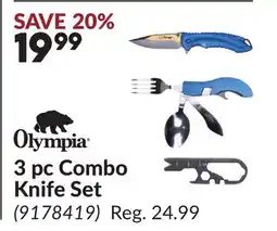 Princess Auto 3 pc Combo Knife Set offer