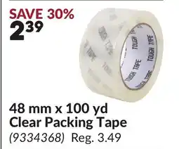 Princess Auto 48 mm x 100 yd Clear Packing Tape offer