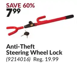Princess Auto Anti-Theft Steering Wheel Lock offer