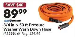 Princess Auto 3/4 in. x 50 ft Pressure Washer Wash Down Hose offer
