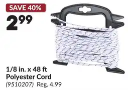 Princess Auto 1/8 in. x 48 ft Polyester Cord offer