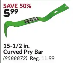 Princess Auto 15-1/2 in. Curved Pry Bar offer