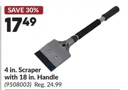 Princess Auto 4 in. Scraper with 18 in. Handle offer