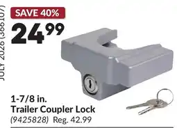 Princess Auto 1-7/8 in. Trailer Coupler Lock offer