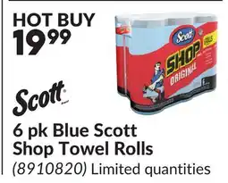 Princess Auto 6 pk Blue Scott Shop Towel Rolls offer