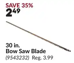 Princess Auto 30 in. Bow Saw Blade offer