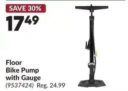 Princess Auto Floor Bike Pump with Gauge offer