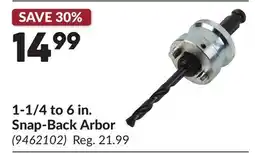 Princess Auto 1-1/4 to 6 in. Snap-Back Arbor offer