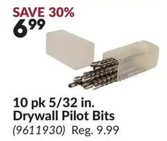Princess Auto 10 pk 5/32 in., Drywall Pilot Bits offer