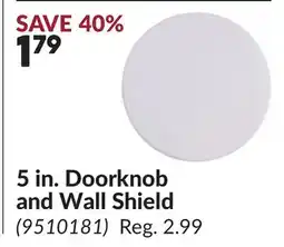 Princess Auto 5 in. Doorknob and Wall Shield offer