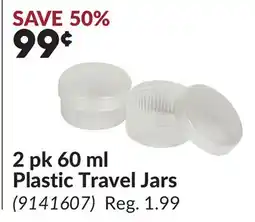 Princess Auto 2 pk 60 ml Plastic Travel Jars offer