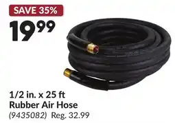 Princess Auto 1/2 in. x 25 ft Rubber Air Hose offer