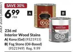 Princess Auto 236 ml Interior Wood Stains offer