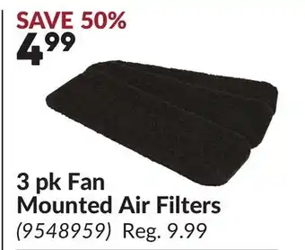 Princess Auto 3 pk Fan Mounted Air Filters offer