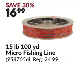 Princess Auto 15 lb 100 yd Micro Fishing Line offer
