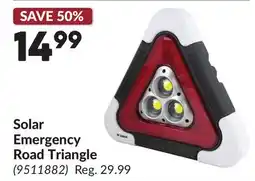 Princess Auto Solar Emergency Road Triangle offer