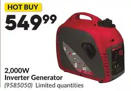 Princess Auto 2,000W Inverter Generator offer