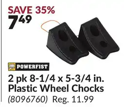 Princess Auto 2 pk 8-1/4 x 5-3/4 in. Plastic Wheel Chocks offer