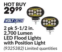 Princess Auto 2 pk 5-1/2 in. 2,700 Lumen LED Flood Lights with Position Light offer