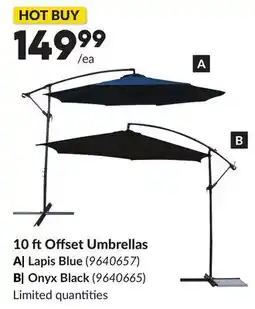 Princess Auto 10 ft Offset Umbrellas offer