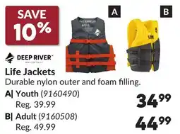 Princess Auto Life Jackets, Youth offer