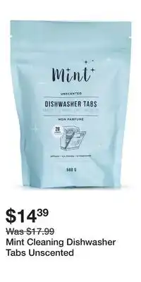 Well Mint Cleaning Dishwasher Tabs Unscented offer