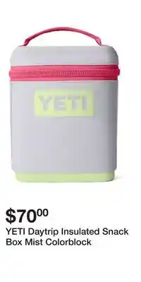 Well YETI Daytrip Insulated Snack Box Mist Colorblock offer