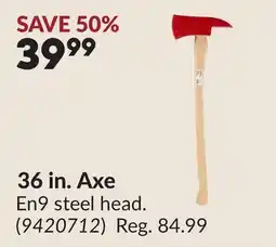 Princess Auto 36 in. Axe offer