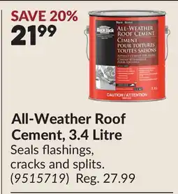Princess Auto All-Weather Roof Cement offer