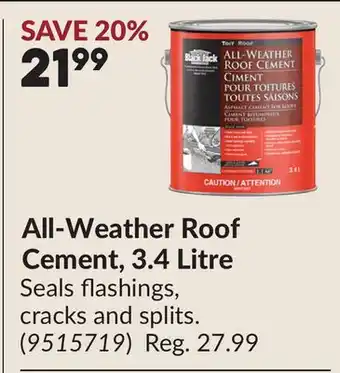 Princess Auto All-Weather Roof Cement offer