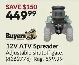 Princess Auto 12V ATV Spreader offer