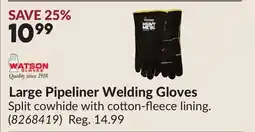 Princess Auto Large Pipeliner Welding Gloves offer
