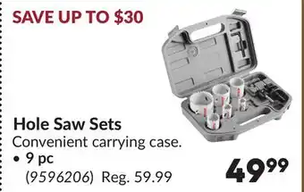 Princess Auto Hole Saw Sets offer