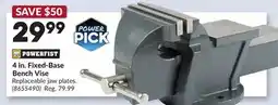 Princess Auto 4 in. Fixed-Base Bench Vise offer