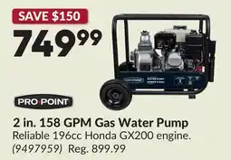 Princess Auto 2 in. 158 GPM Gas Water Pump offer
