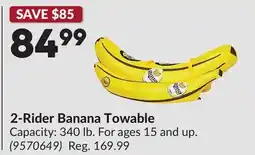 Princess Auto 2-Rider Banana Towable offer