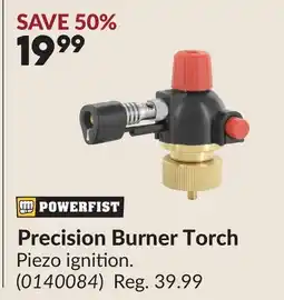 Princess Auto Precision Burner Torch offer