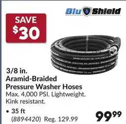 Princess Auto 3/8 in. Aramid-Braided Pressure Washer Hoses offer