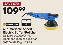 Princess Auto 6 in. Variable-Speed Electric Buffer/Polisher offer
