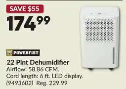 Princess Auto 22 Pint Dehumidifier offer