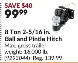 Princess Auto 8 Ton 2-5/16 in. Ball and Pintle Hitch offer