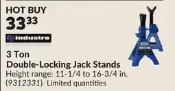Princess Auto 3 Ton Double-Locking Jack Stands offer