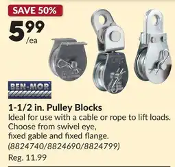 Princess Auto 1-1/2 in. Pulley Blocks offer