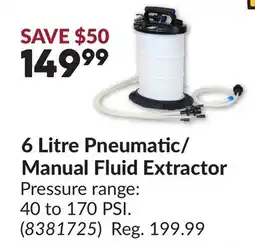 Princess Auto 6 Litre Pneumatic/ Manual Fluid Extractor offer