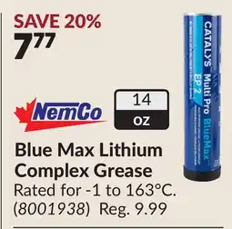 Princess Auto NemCo Blue Max Lithium Complex Grease offer