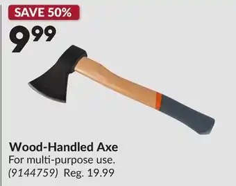 Princess Auto Wood-Handled Axe offer
